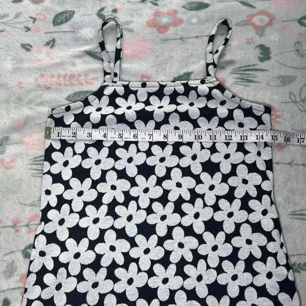 Old Navy Ditzy Floral Daisy Dress Kid 10/12 - Retro 60s Mod Indie Tumblr Y2K 90s